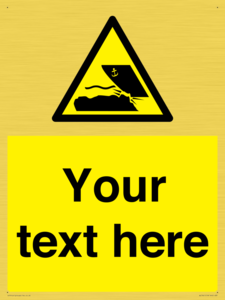 Custom Warning submerged objects in watercraft areas